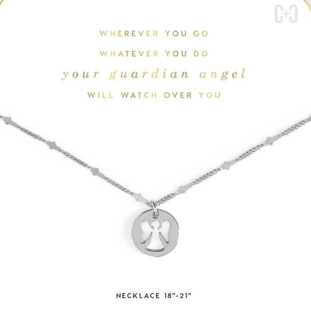 Guardian Angel Necklace Silver